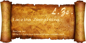 Laczina Zseraldina névjegykártya